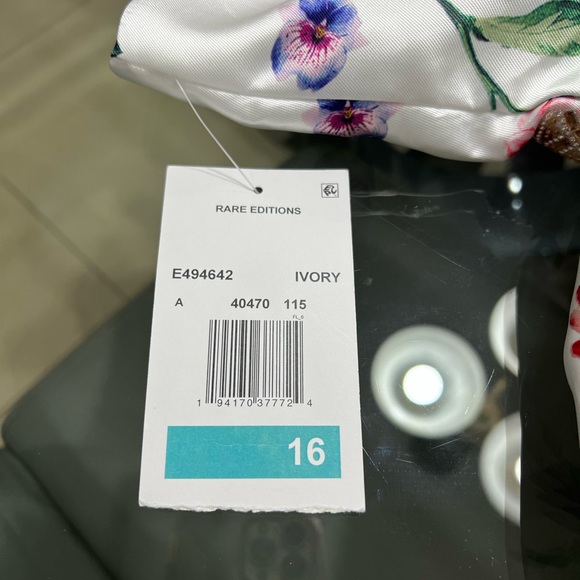 NWT Rare Editions floral embellished Dress size 16 - Picture 9 of 10